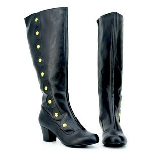 Rosemary button boots black vegan leather like new